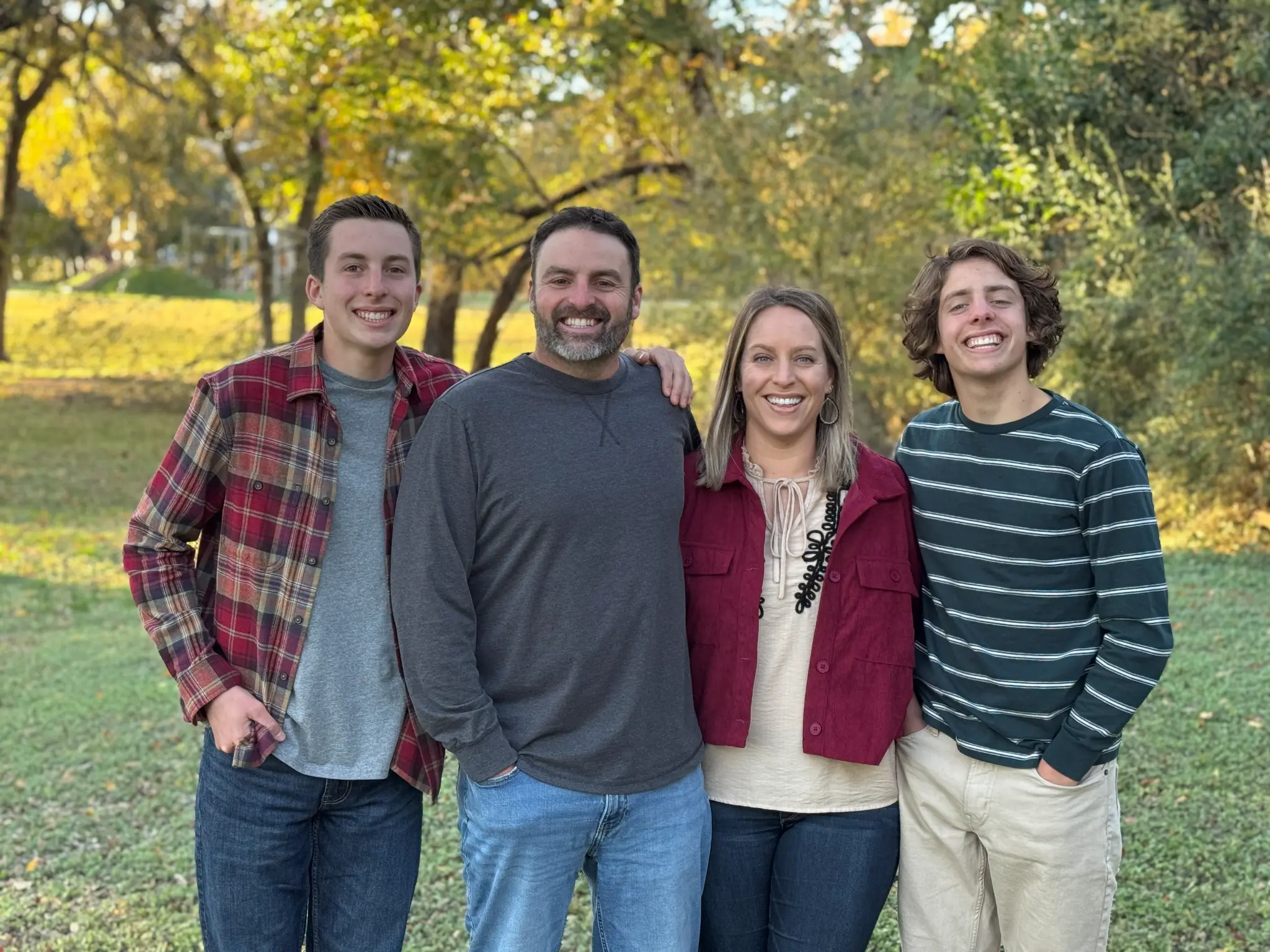Phil Heinz and family — founders of Go Green Electric Lawn Care